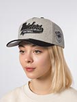 Бейсболка MITCHELL NESS арт. HP14540-LAIGREY Los Angeles Raiders NFL (серый / черный)
